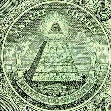 Masonic pyramid on dollar bill