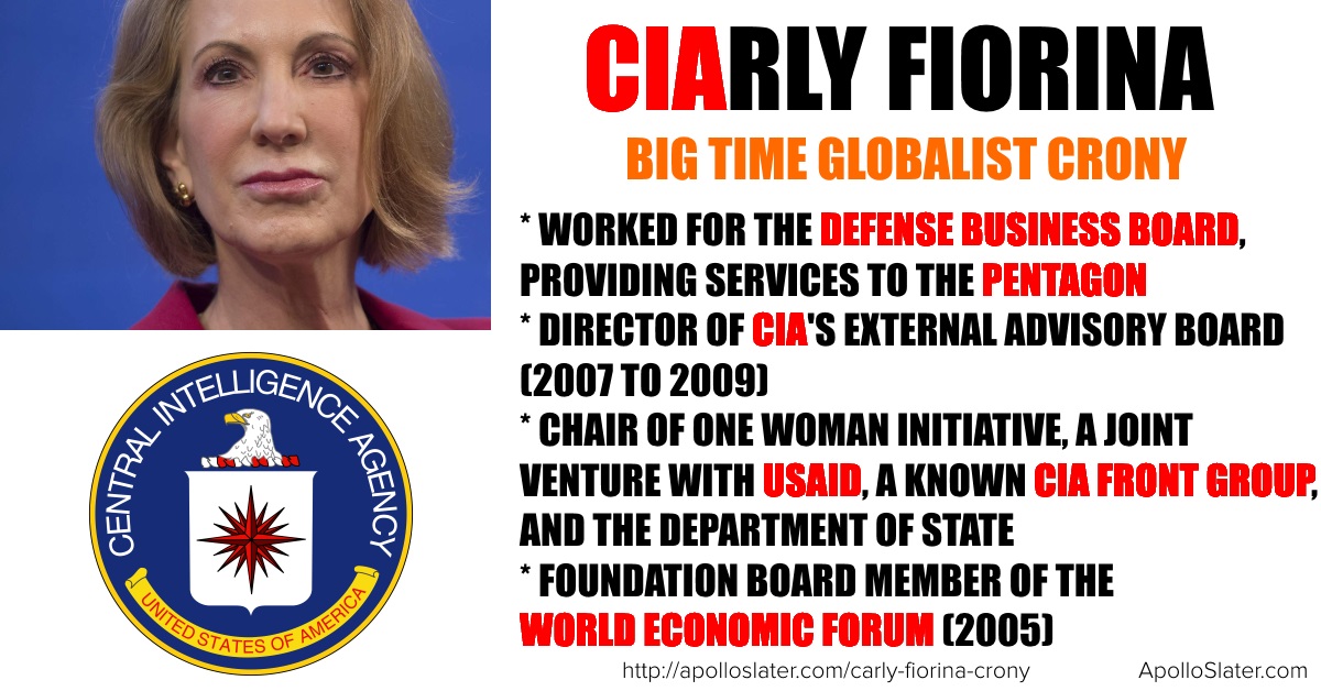 Carly Fiorina: big time globalist