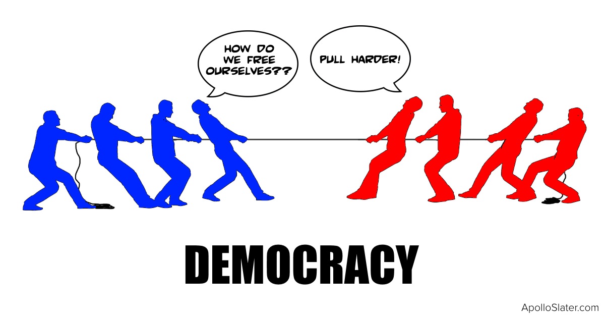 Democracy is a tug of war